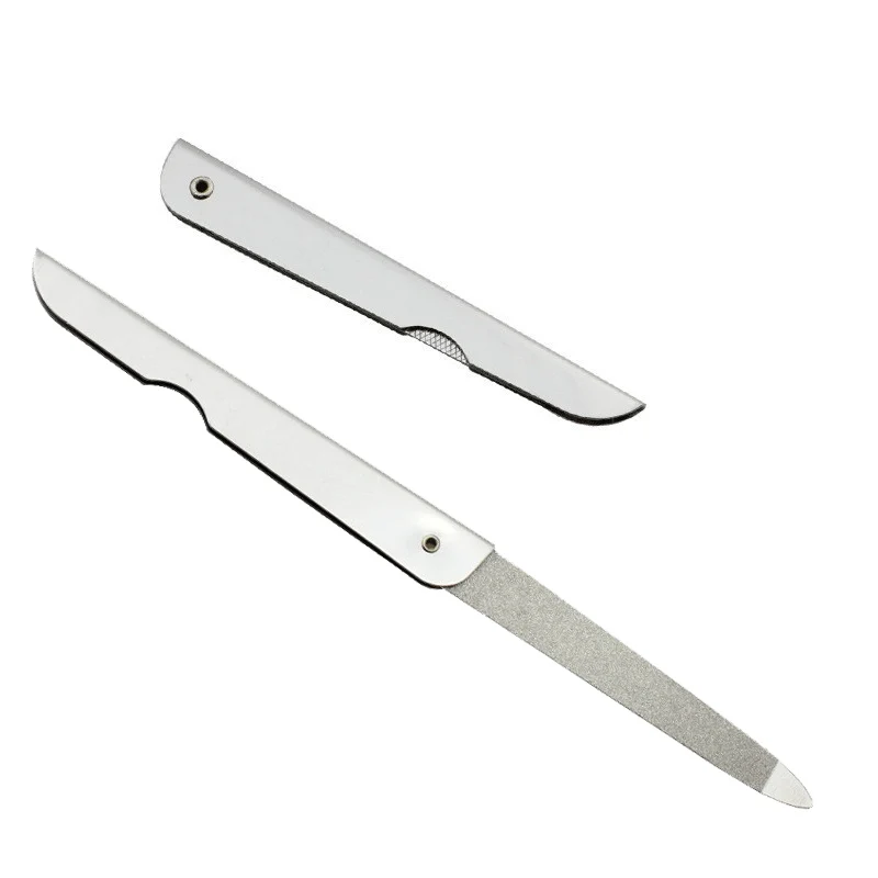 1 шт. пилка для ногтей из нержавеющей стали|nail file|manicure buffernail file metal |