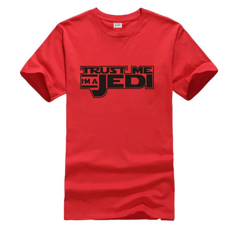 Star Wars поверь мне я джедай печатных Для мужчин S футболка модная коллекция 2015 года