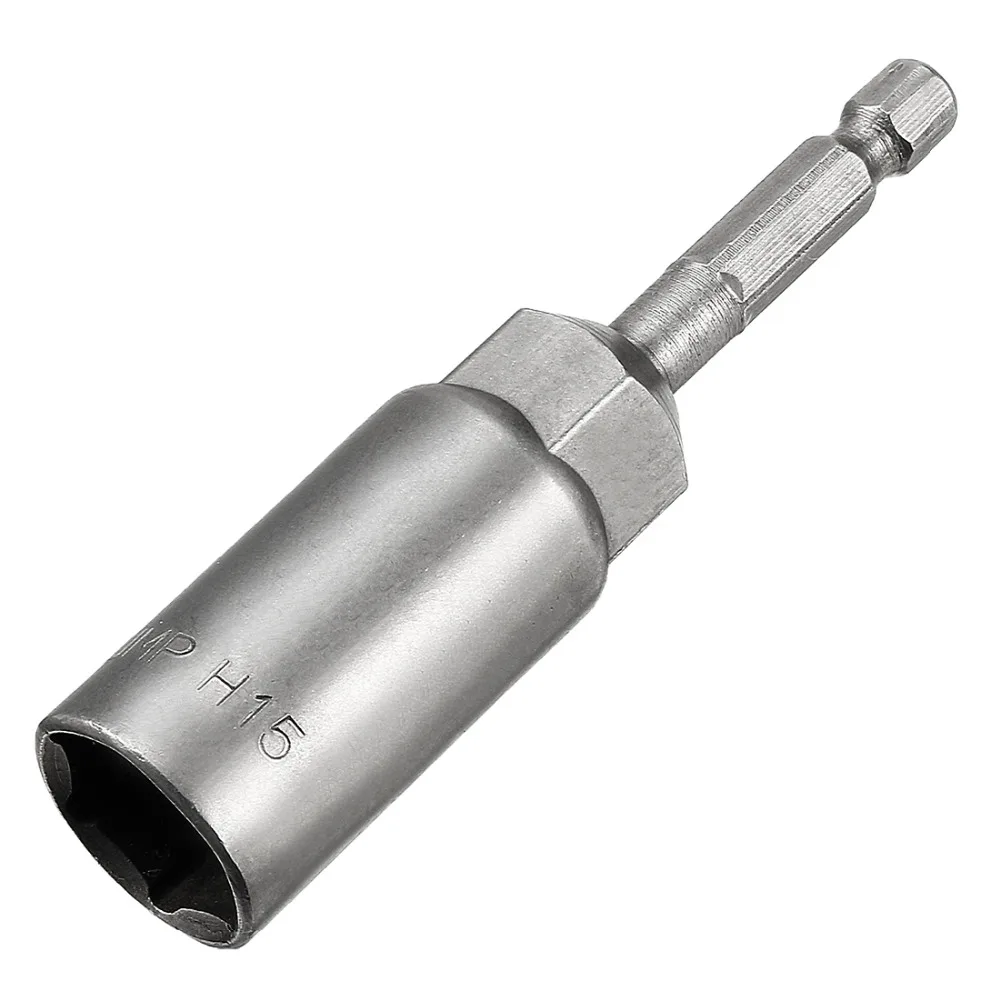 

UXCELL 1PCS 1/4" Quick Change Shank Cr-V 8-15mm Hex Nut Driver, 3"-6" Length for Qquick-change Chucks, Drills and Driver