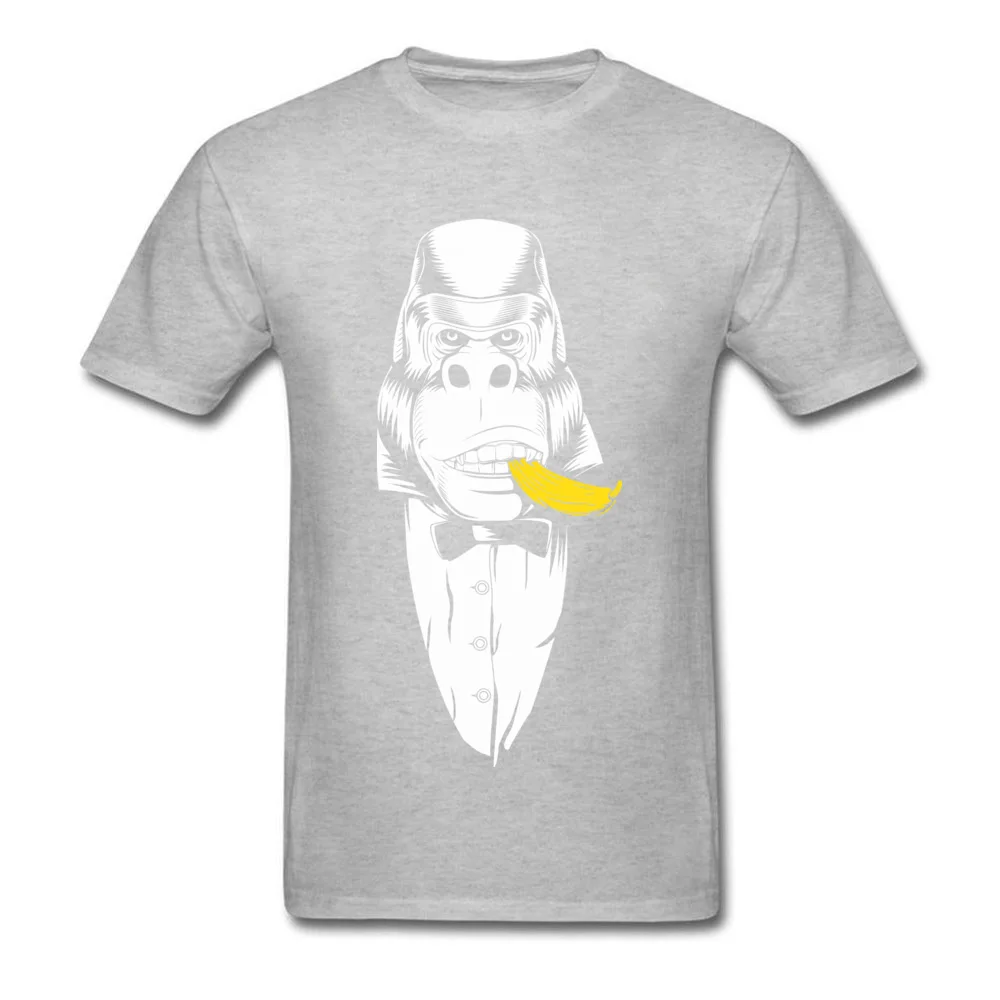  Mens T-shirts Don Kong cosie Tops Shirts 100% Cotton Fabric Round Collar Short Sleeve Printed Top T-shirts Father Day Don Kong grey