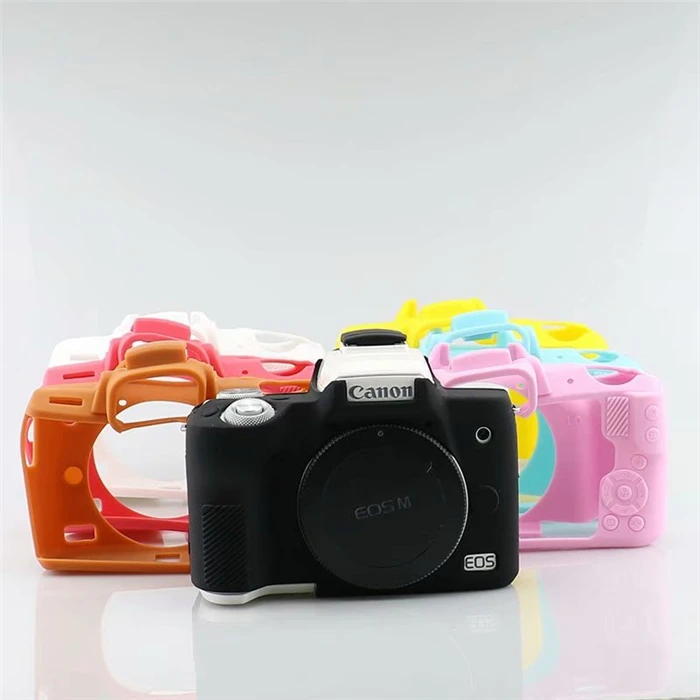 Силиконовый резиновый чехол для камеры, защитный чехол для камеры Canon EOS R M100 M6 M10 M50