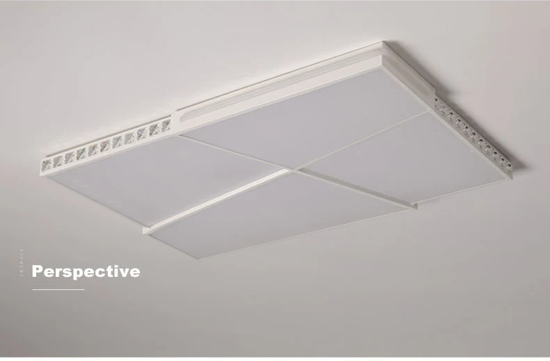 NEO Gleam ультра-тонкий поверхностный монтаж современные светодиодные потолочные лампы lamparas de techo прямоугольные хрустальные квадратные потолочные светильники