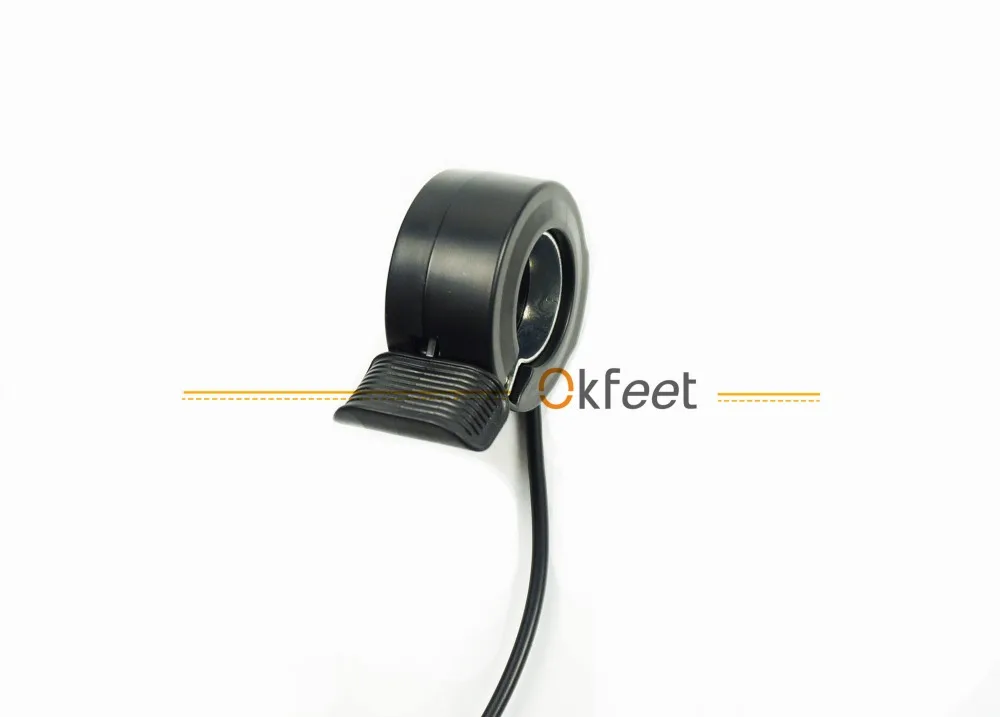 Flash Deal okfeet eBIKE BAFANG Thumb Throttle Electric Bicycle Part BBS01 BBS02 BBSHD Electric Bike Throttle Finger Speed Throttle 3 Wires 4