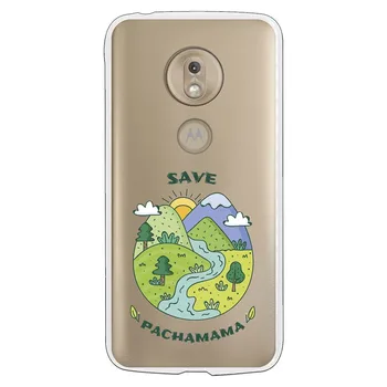 

Stand case costume drawing Save Pachamama WP003 for Motorola Moto G7 Play