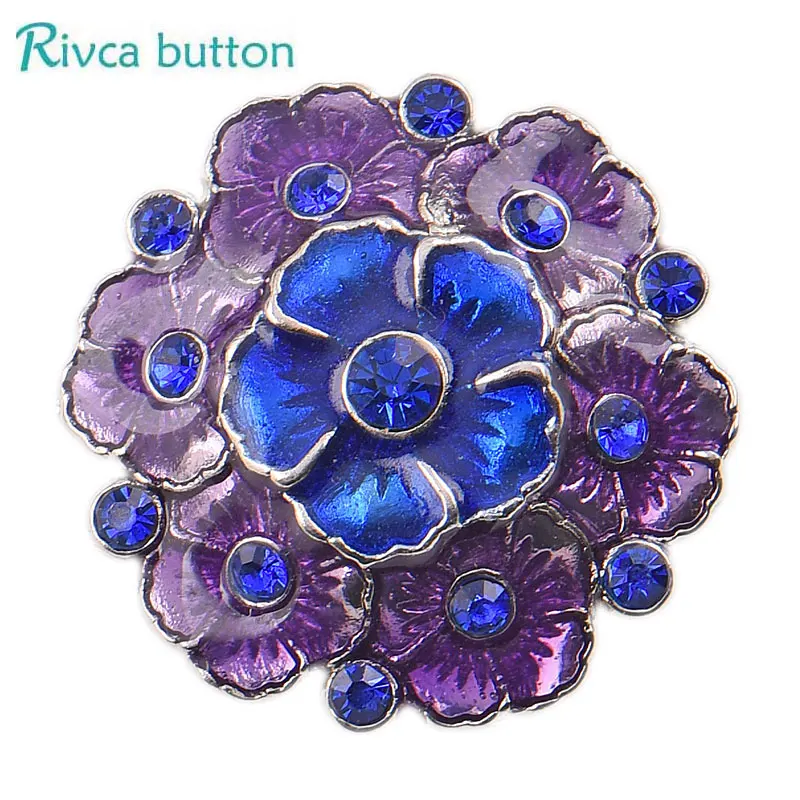 Браслет Rivca Snap ginger Button ювелирных изделий diy18мм в виде цветов модные кнопки