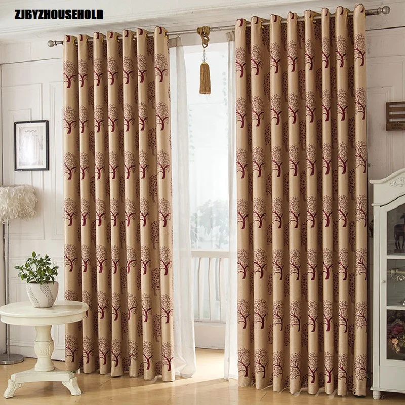 Curtains for Living Dining Room Bedroom Curtain Fabric Double sided