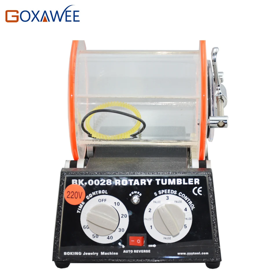 GOXAWEE ювелирные изделия полировальный станок Инструменты 3 кг Емкость ротационный барабан машинка для работы с ювелирными изделиями