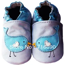 Free shipping 8pairs/lot Guaranteed 100% soft soled Genuine Leather baby shoes baby first walker dr0007-15