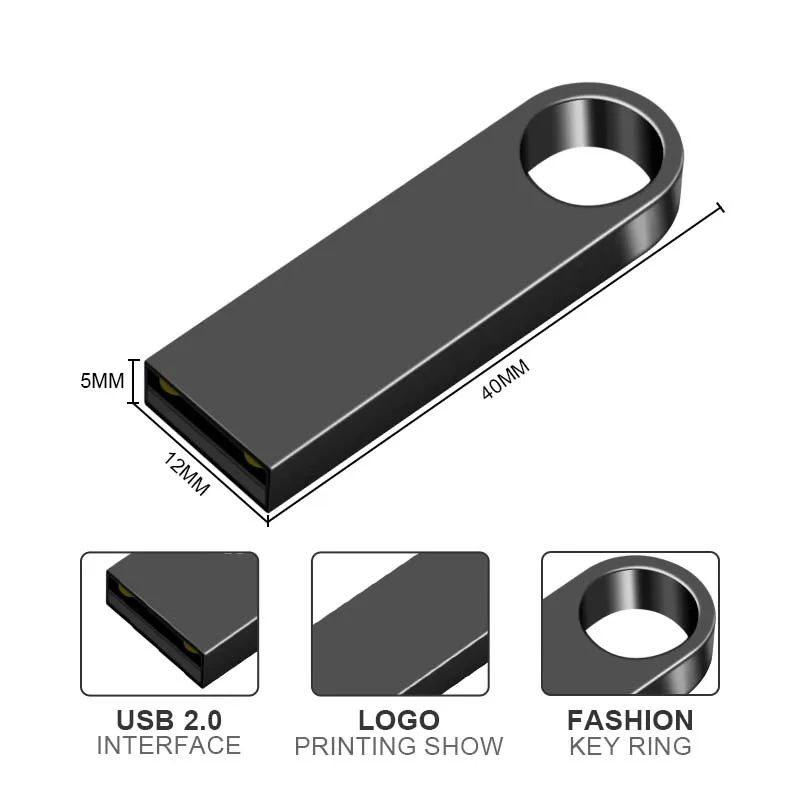 USB флеш накопитель 32 ГБ 64 16 8 128 водонепроницаемый металлический u диск