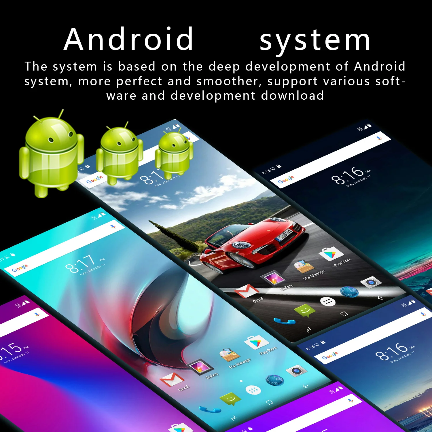 Smartphone 6 2 Inch Mate23 Cellphones Water Drop Screen with Luxury Leather Cover Unlocked Dual Sim 4