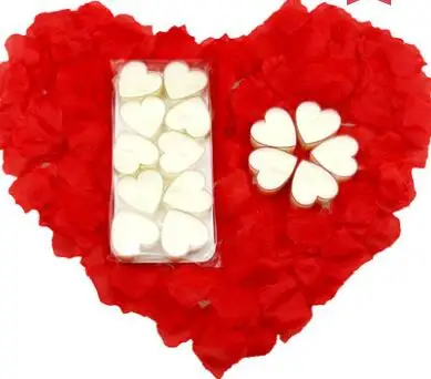 10 шт., романтические декоративные свечи в форме сердца, желейные свечи для креативных свадебных предложений, украшения для дома - Цвет: G              10pcs