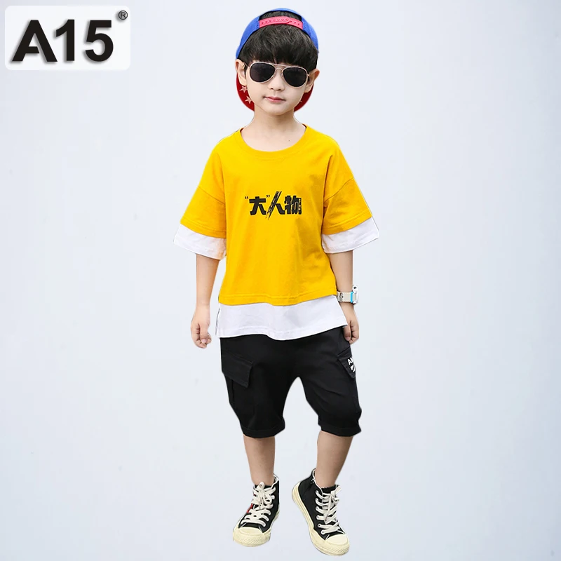 

Boys Clothes Set 2019 Kids Tracksuit Summer Toddler Clothes Brand Children Clothing Sets Tshirt Shorts Set Size 5 8 6 9 10 Years