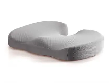 Утолщенная u-образная ортопедическая гелевая Подушка для сидения, массажная подушка с эффектом памяти для офисного кресла и автомобиля - Цвет: as  picture