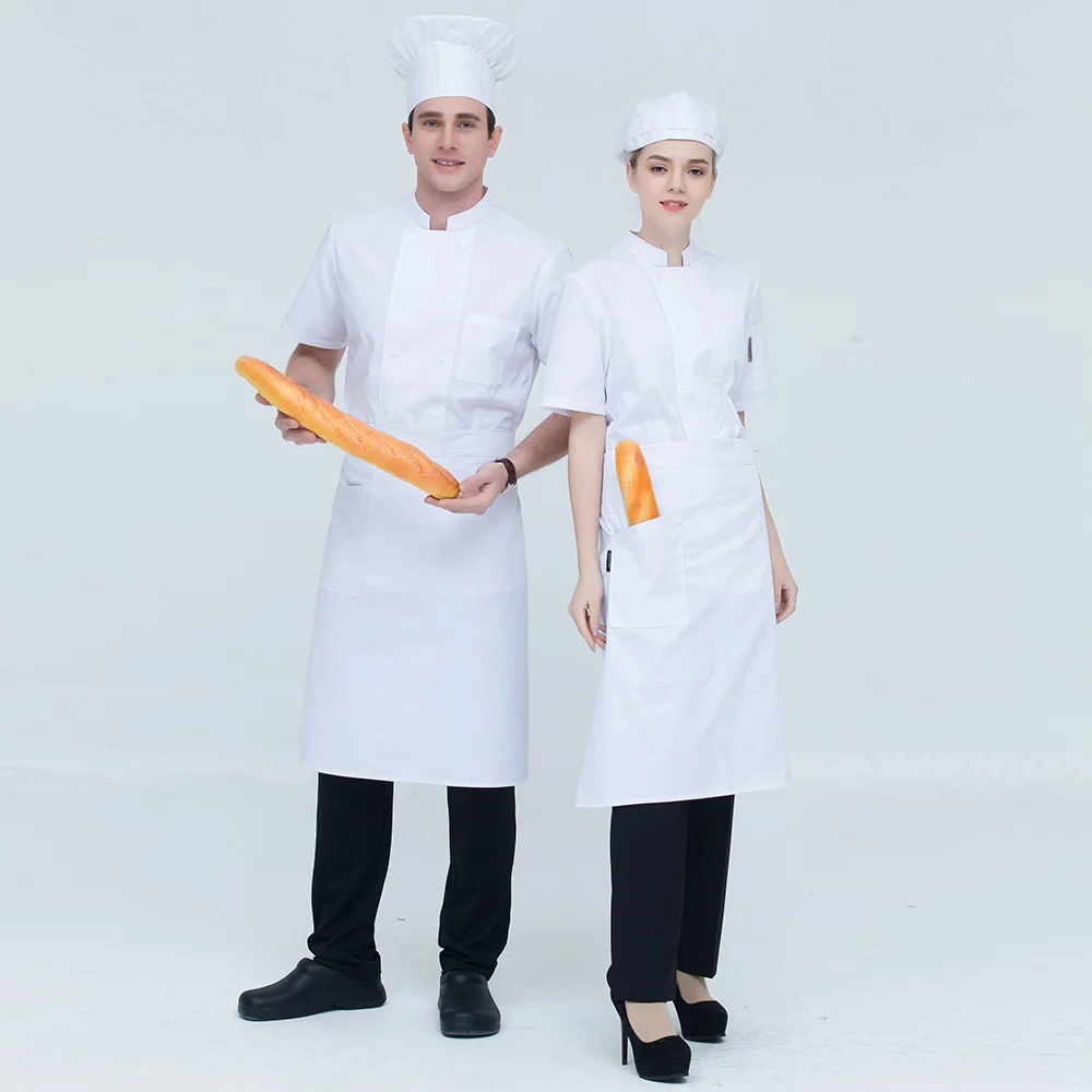 sanxiaxin sleeved men and women chef coat restaurant uniforms shirts hotel Kitchen Chef Jacket Food Service chef work clothes