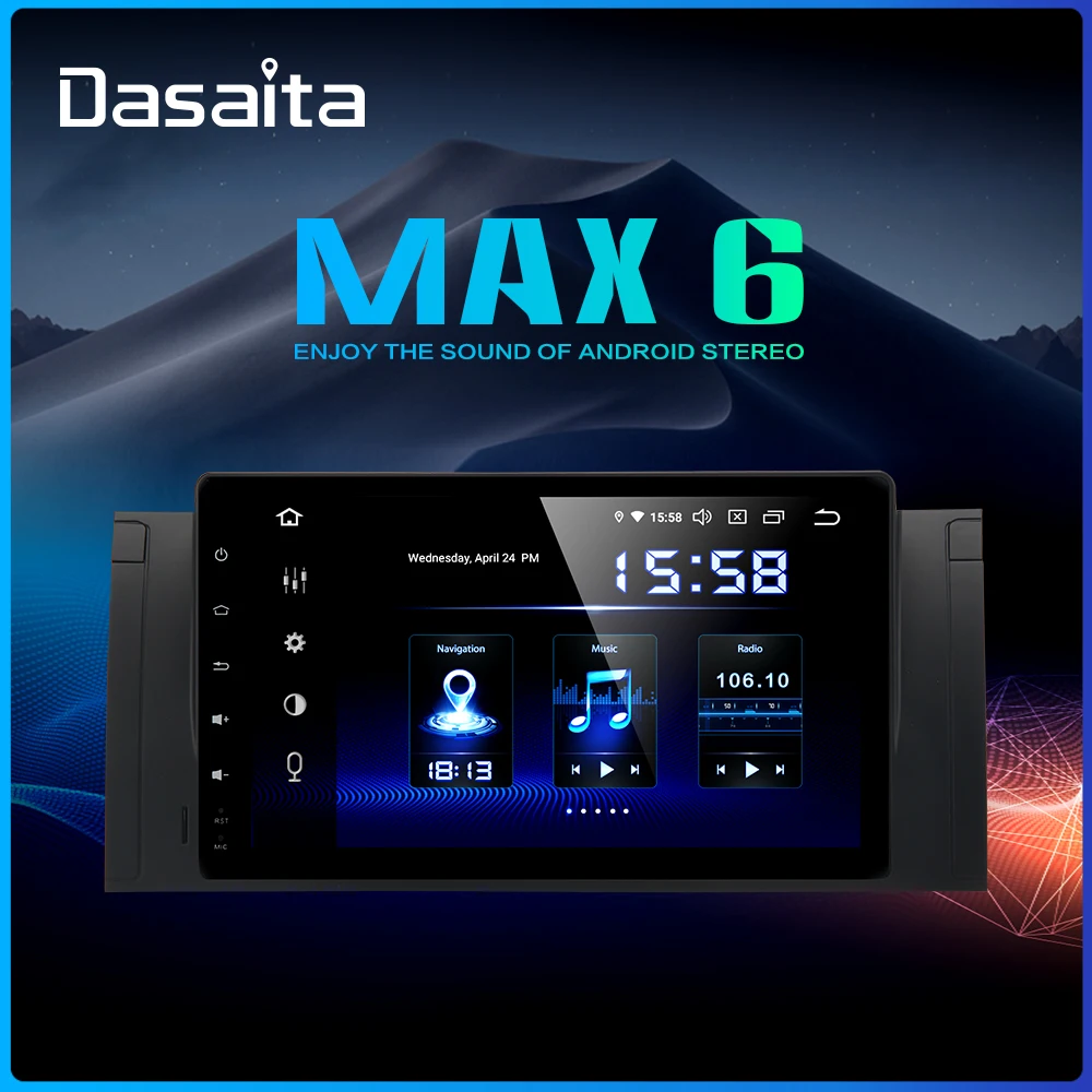 

Dasaita 9" IPS Multi Touch Screen Android 9.0 Car Radio for BMW E39 E53 X5 DSP Car Stereo Multimedia Navigation HDMI 4GB RAM