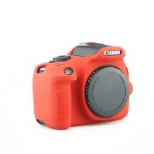 Macio caso da câmera de silicone pele capa do corpo protetor para canon eos 1300d 1500d rebel t6 beijo x80 câmera digital