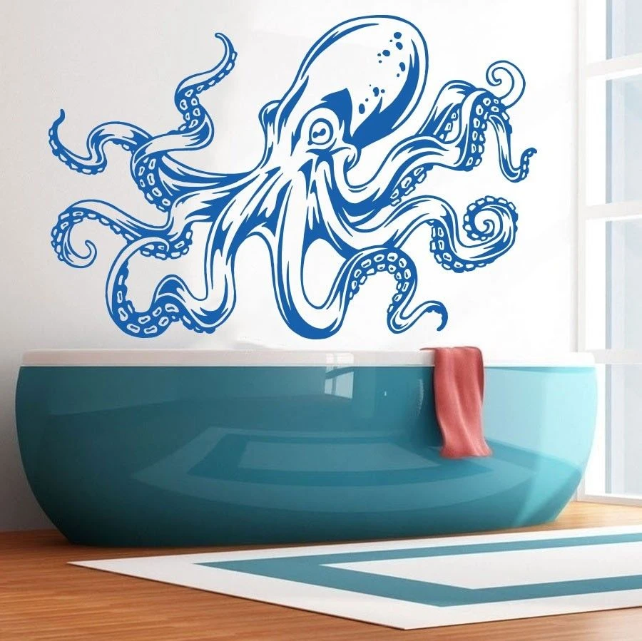 Octopus Under The Sea Wall Sticker WS-32520