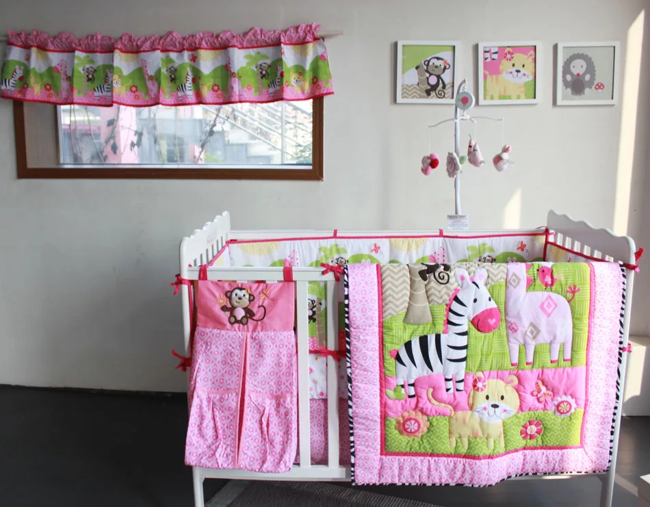 Newborn Baby Six Piece Baby Cot Kindergarten Bedding Set Cartoon