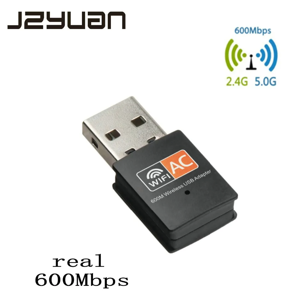 600 Мбит/с USB Wifi адаптер Двухдиапазонная сетевая карта Wi fi 5 ГГц антенна USB Ethernet Wi-fi приемник для рабочего стола/ноутбука/ПК Wi-fi dongle