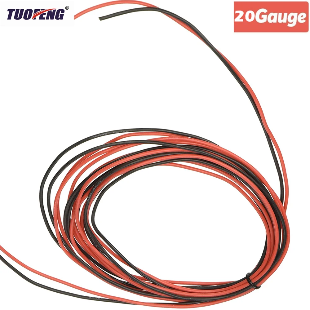 

20 AWG Electrical Wire Black And Red Hook Up wire Cable Flexible Silicone Wire of Tinned Copper Wire