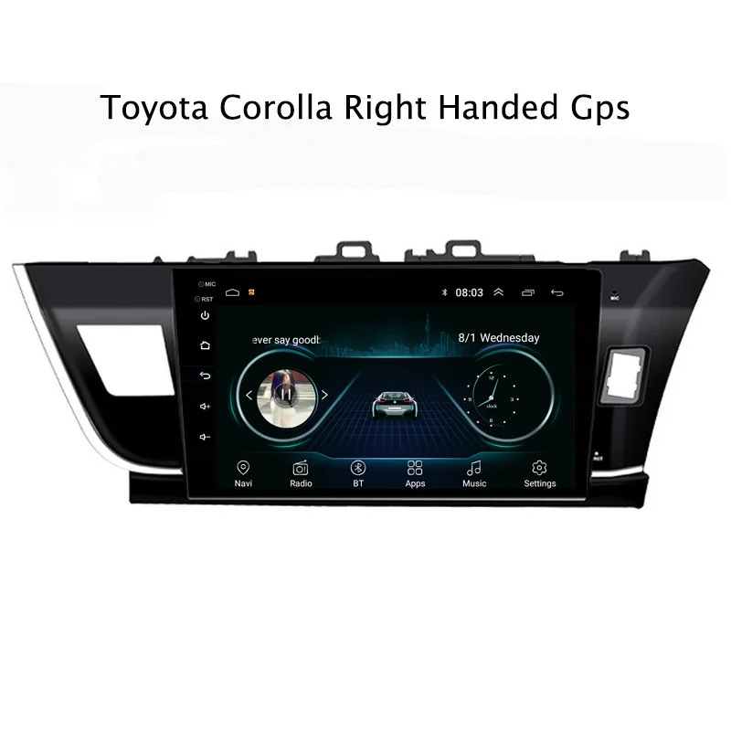 10 1 &quot2.5D IPS Android 8 автомобильный DVD GPS плеер для Toyota Levin Corolla 2014 2016 RHD Радио стерео