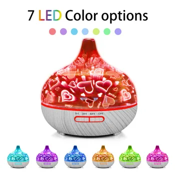 

Humidifiers Mist Maker Portable Air Humidifiers USB3D Night Light Ultrasonic Aroma Diffuser Essential Oil Humidifier D327