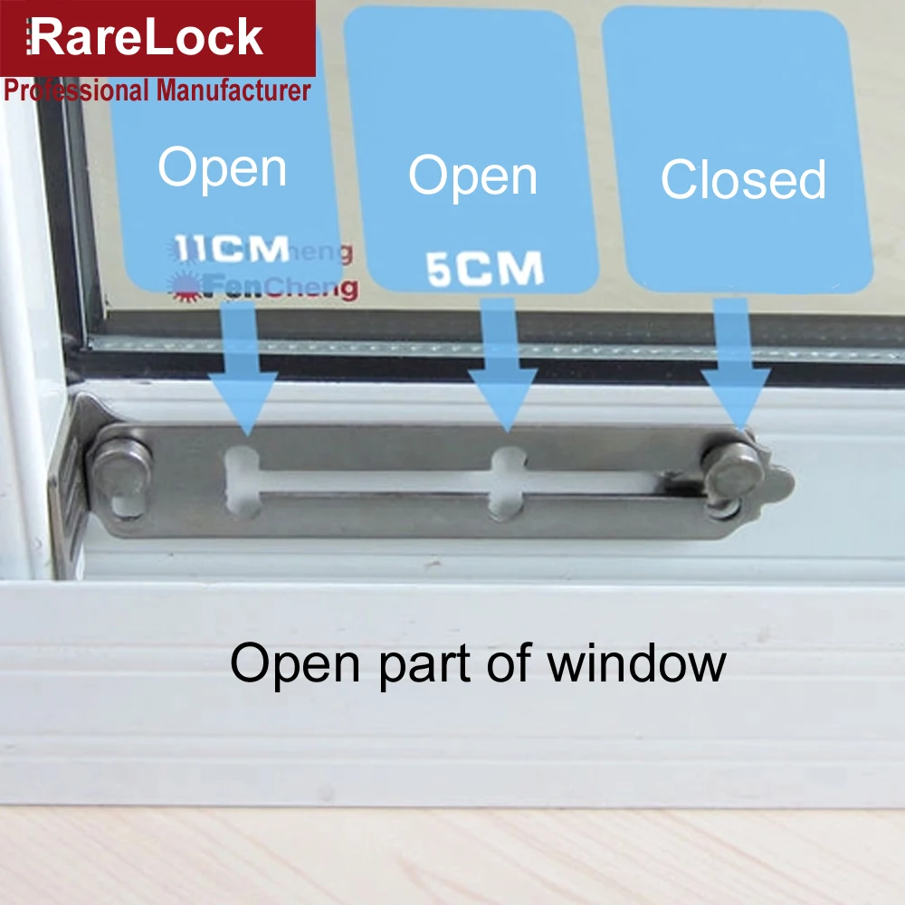 Rarelock рождественские принадлежности для ухода за ребенком замок из нержавеющей стали для стеклянной раздвижной двери замок для ванной комнаты анти-теф домашнее оборудование DIY a