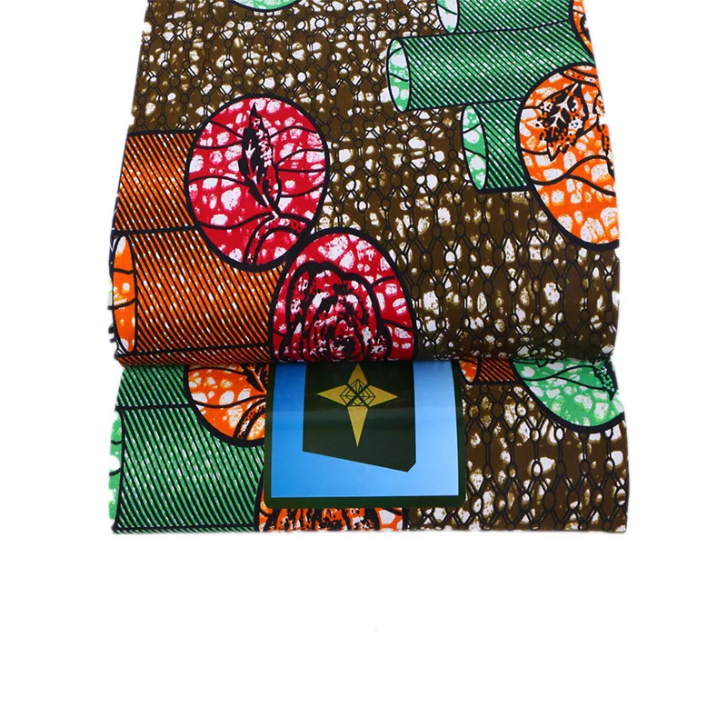 Отличный узор хлопок принты Анкара воск настоящий голландский воск ткань высококачественный Африканский швейный материал для вечернего платья 6 ярдов