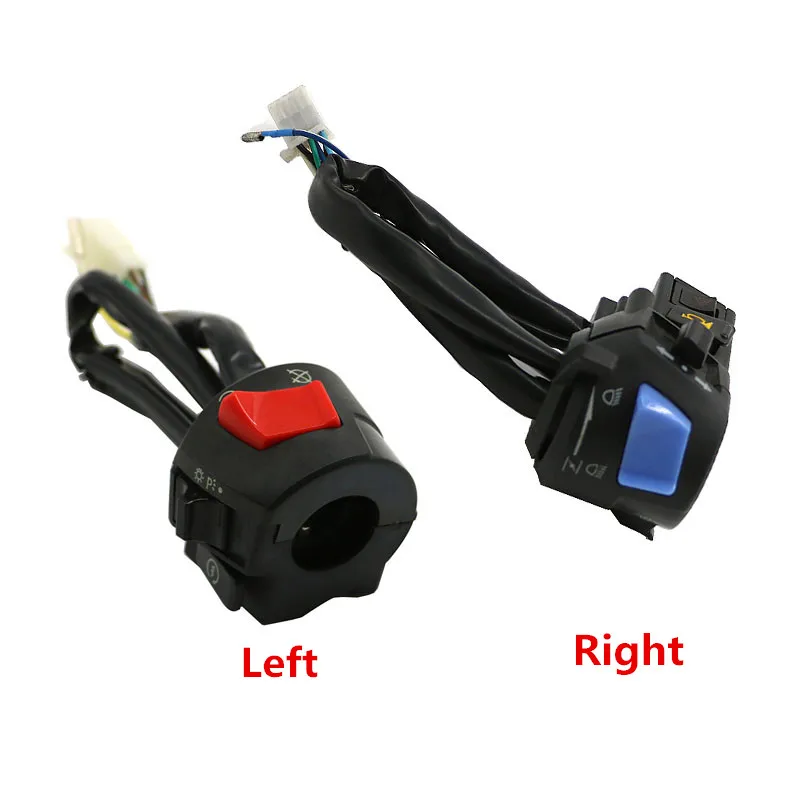 

Universal 7 8'' 22mm Motorcycle Handlebar Handle Bar Horn Turn Signal Light Gear Control Switch Left Right