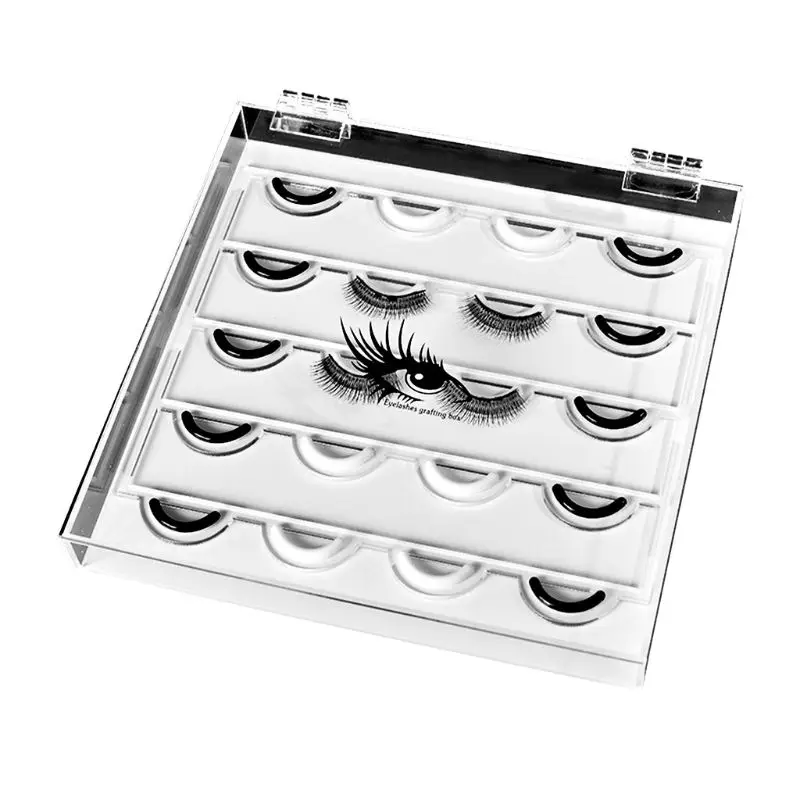 

False Eyelash Display Box Acrylic Eyelash Storage Organizer Makeup Tool Case