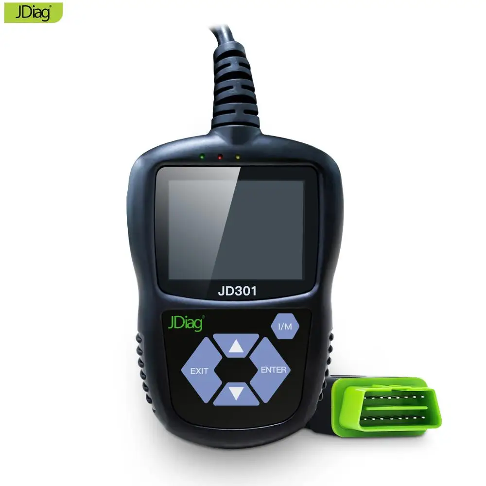 Высококачественный Кабель OBDII JDiag JD301 OBD2 сканер кодов OBD 2 Автомобильный
