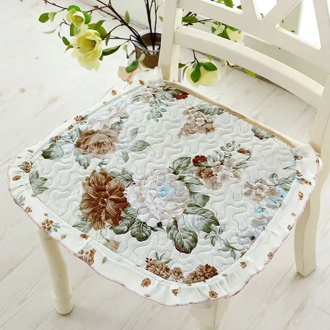 mumianhua 2pcs Хлопковая Подушка для стула для офиса, дома, столовой, Декор, четыре сезона, подушка для сиденья, подушка для кухонного стула, противоскользящая дышащая подушка для сиденья - Цвет: mumianhua 2pcs