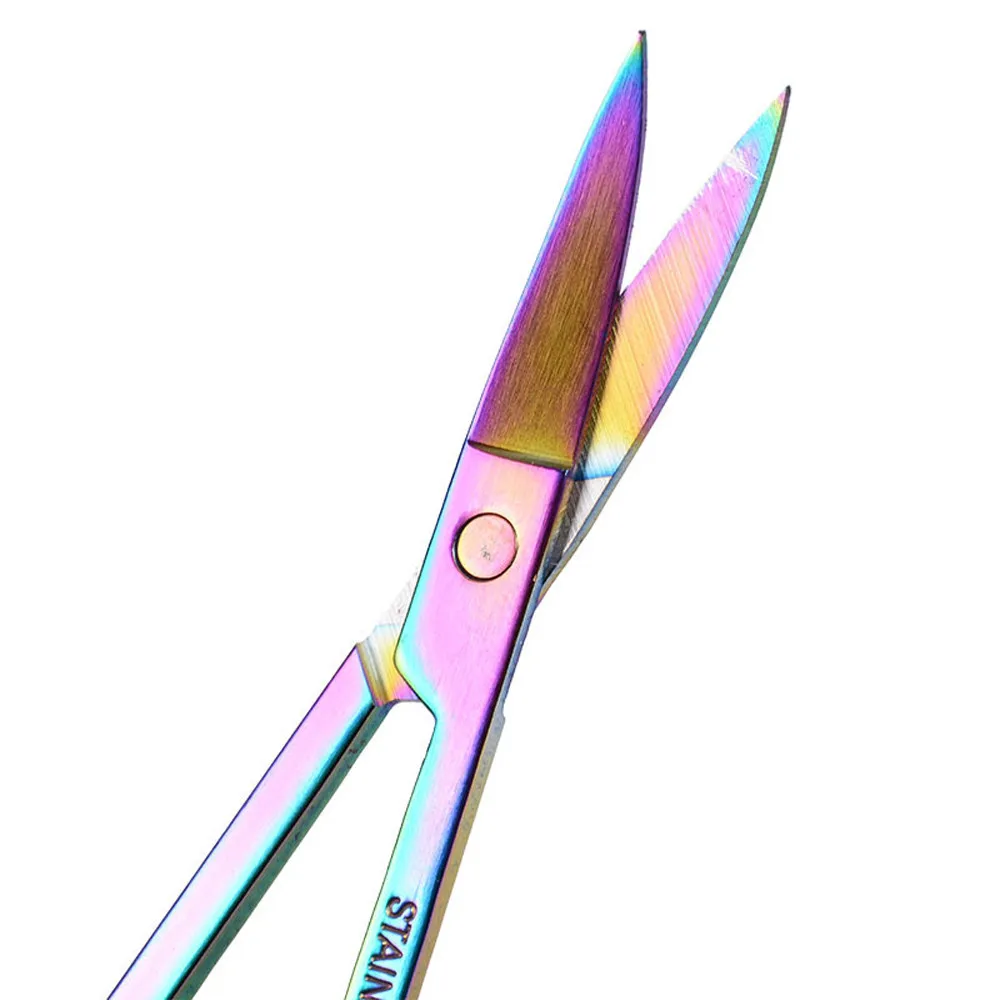 Разноцветные ножницы, оборудование для маникюра бровей, инструменты для маникюра, ножницы, резак, полезный инструмент для макияжа ногтей