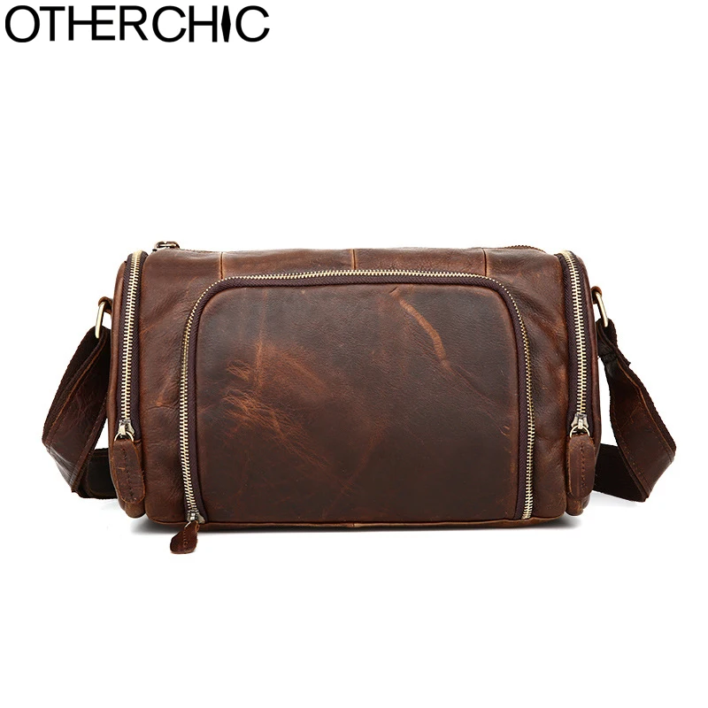 

OTHERCHI 2017 100% Top Genuine Cow Leather Bags Men Handbags Small Crossbody Bags Men Messenger Bag Fashion Travel Bag 17Y04-82