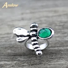 Anslow 2019 venta al por mayor barato Retro libélula mujeres dedo anillos para damas nuevo diseño joyería regalo LOW0020AR