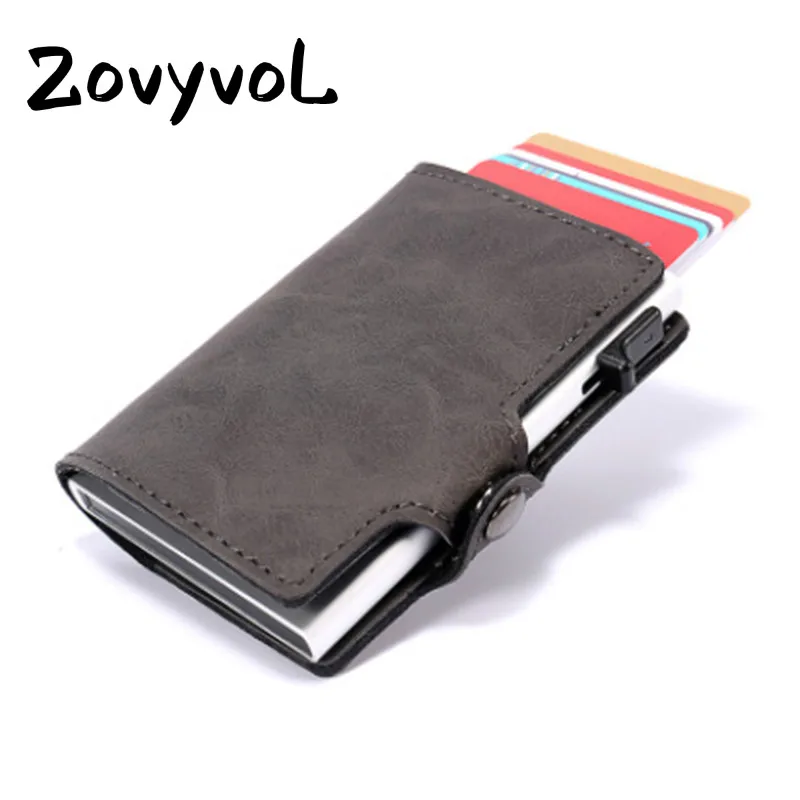 

2019 New Arrival PU Leather Card Wallets RFID Blocking Credit Card Holder Vintage Protector Single Box ID Holders wallet card