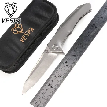 

VESPA Plane S35vn blade Ball bearing Flipper Folding Knife Titanium handle camping hunting tactical survival knives edc tools