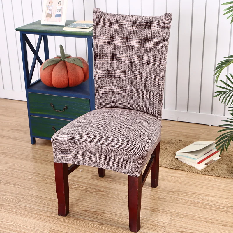 Растягивающиеся чехлы на стулья для столовой из спандекса со спинкой, эластичный чехол на кухонный стул, защитный чехол, универсальный чехол на сиденье