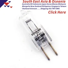 DN-33807 JC 22,8 V 50 W 18566 22.8V50W галогеновая лампочка Hanaulux 56018566 микроскоп операционной Хирургическая Лампа подсветки Убирающие тени