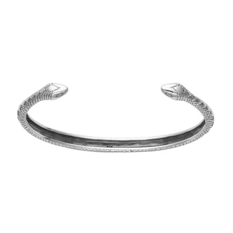 

Ingemark Antique Silver Color Charm Bracelet & Bangle Cuff Armband Vintage Punk Arm Snake Glyphs Valentine's Day Gift