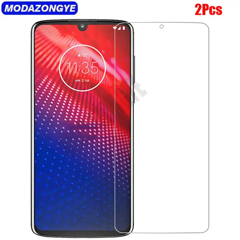 

2 Pcs Tempered Glass For Motorola Moto Z4 Screen Protector Motorola Moto Z4 Force Play Z 4 MotoZ4 XT-1980 Glass Protective Film