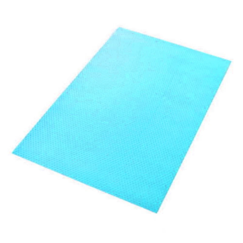 4 шт. коврик для холодильника Антибактериальный противообрастающий плесень влажный задний коврик коврики для холодильника водонепроницаемый коврик в шкафчик - Цвет: Solid blue