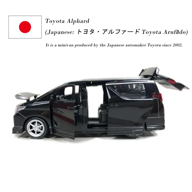 1//32 Toyota ALPHARD ROWEN Japan PREMIUM S-grade Diecast Model CAR MPV Toy