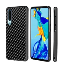 Não Pule para o Caso Huawei P30 P30 Pro Tampa Do Caso TPU PC Caso De Fibra De Carbono Com Slim Armadura À Prova de Choque Antiderrapante caso