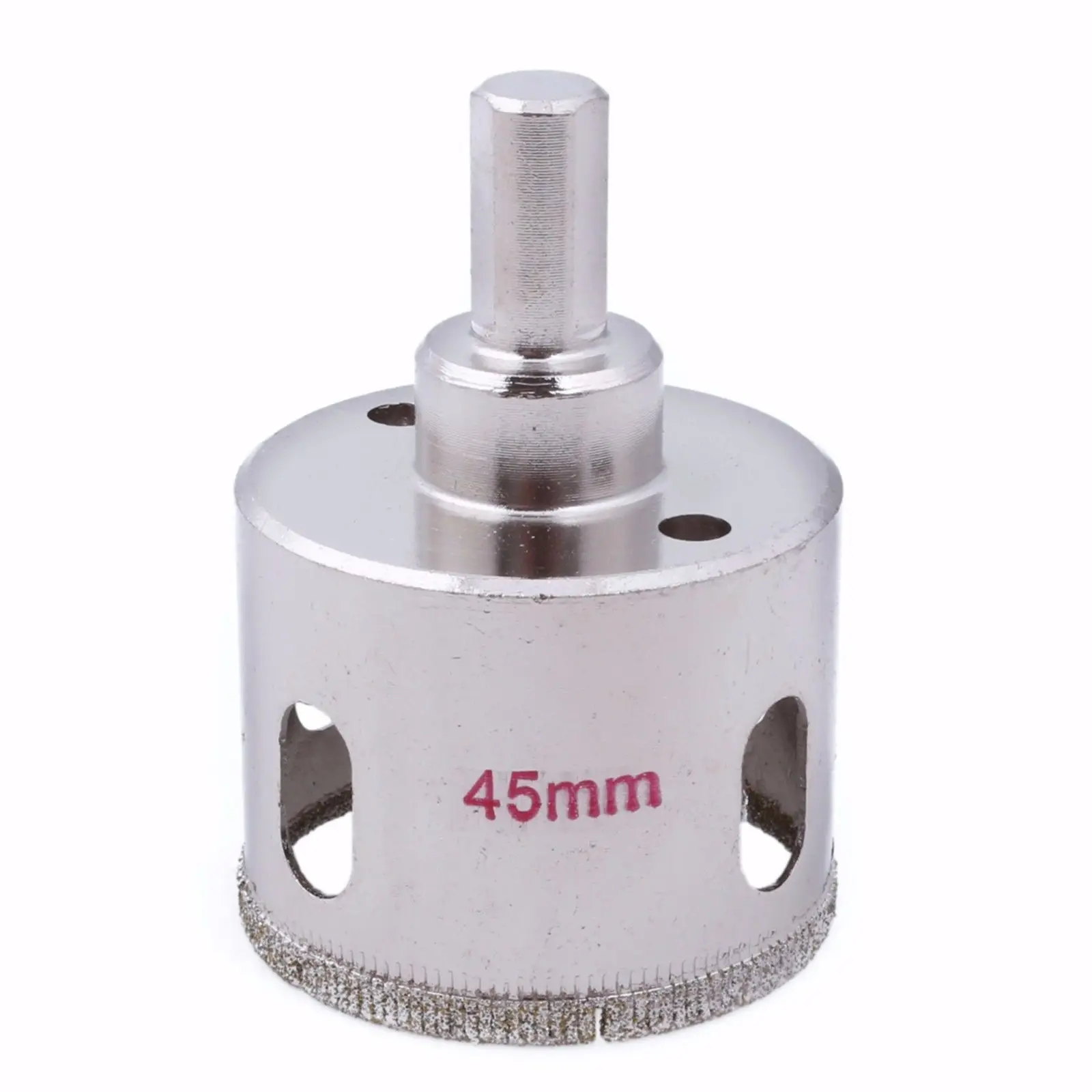 60 mm Diamond Coated Drill Bit Trou Scie Kit Coupe-verre Tip
