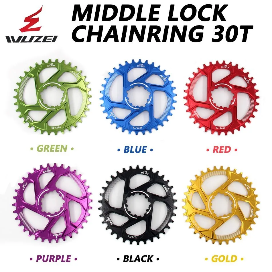 WUZEI دراجة Chainwheel 30 T ضيق واسعة دراجة Chainring ل GXP XX1 X9 XO X01 CNC AL7075 Crankset دراجة أجزاء WUZEI دراجة Chainwheel 30 T ضيق واسعة دراجة Chainring ل GXP XX1 X9 XO X01 CNC AL7075 Crankset دراجة أجزاء