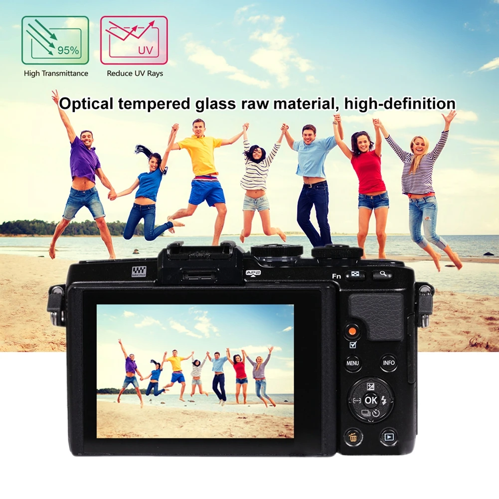

YCDC For Olympus LCD Guard Film For Olympus E-M10/EM1/EP5 2.5D 0.3mm Curved Edges Film Camera Screen Protector For OLYMPUS