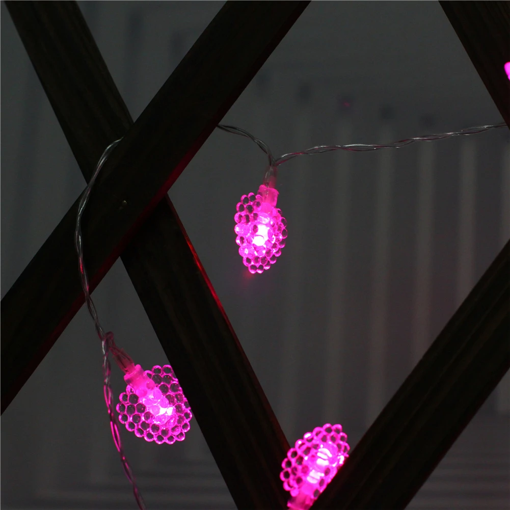 Фея LightsPearlescent «любящее сердце» свет шнура 1,5 м-6 м, 10L/20L/40L63AA6 номер Свадебные вечерние настенные украшения на окна для дома детская Ночная лампа