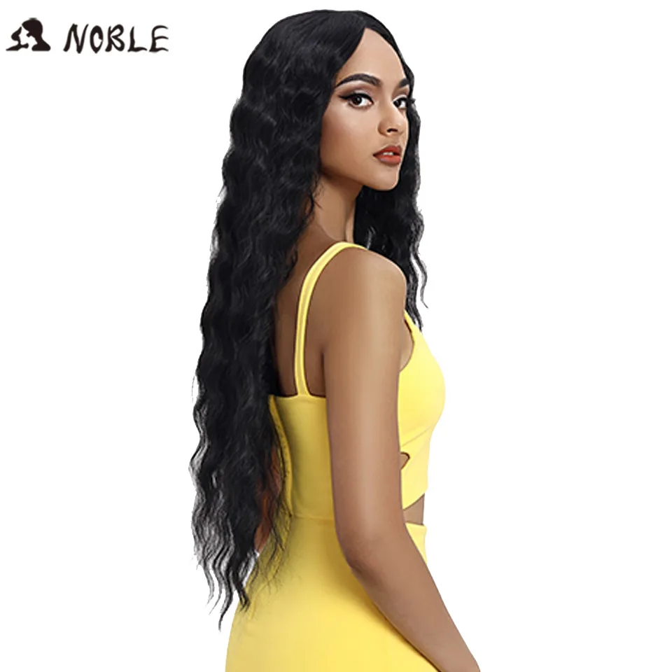 Noble Hair Lace Wig ombre blonde Wig 30 Inch Long Wavy Dark Root Synthetic Lace Wigs For Black Women Available Free Ship