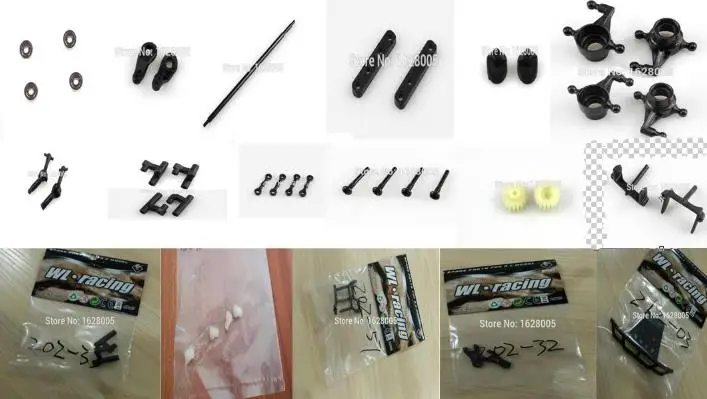 

WLtoys a202 a212 a222 a232 a242 a252 1:24 RC Car Spare Parts Vulnerable parts sets